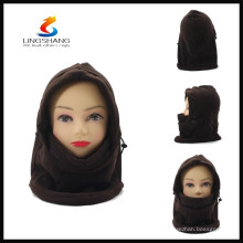 HW0070B LINGSHANG 100% FLEECE masque facial de ski d&#39;hiver de plein air balaclava